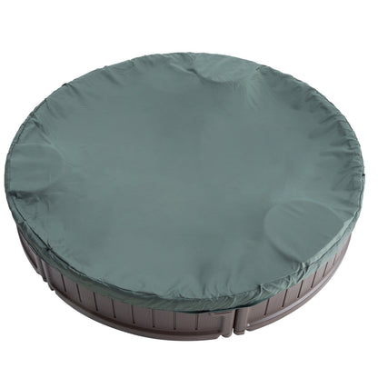 Sandlåda med lock Rund Sandlåda HDPE Sandgrop Utomhus Bakgård Åldrar 3-12