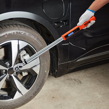 Digital Torque Wrench, 1/2" Drive Electronic Torque Wrench, Torque Wrench Kit 25-250ft.lb/34-340n.m Torque Range Accurate to ±2%, 3-Mode Adjustable Torque Wrench Set with LED Buzzer Calibration