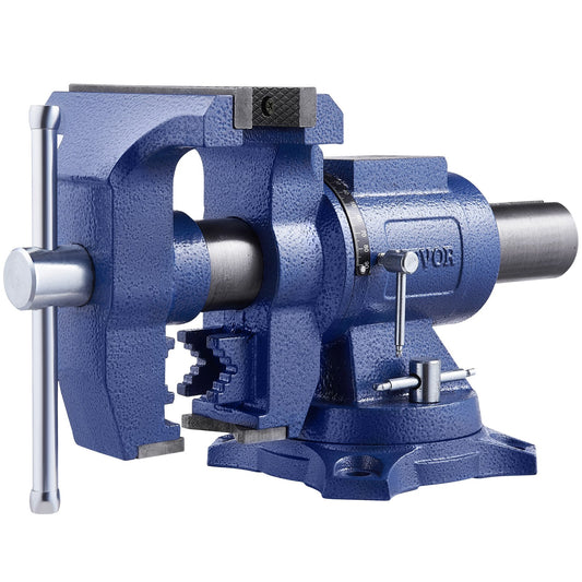 6-1/2" Multi-Function Bench Vise Heavy Duty Ductile Iron 360° Swivel Base