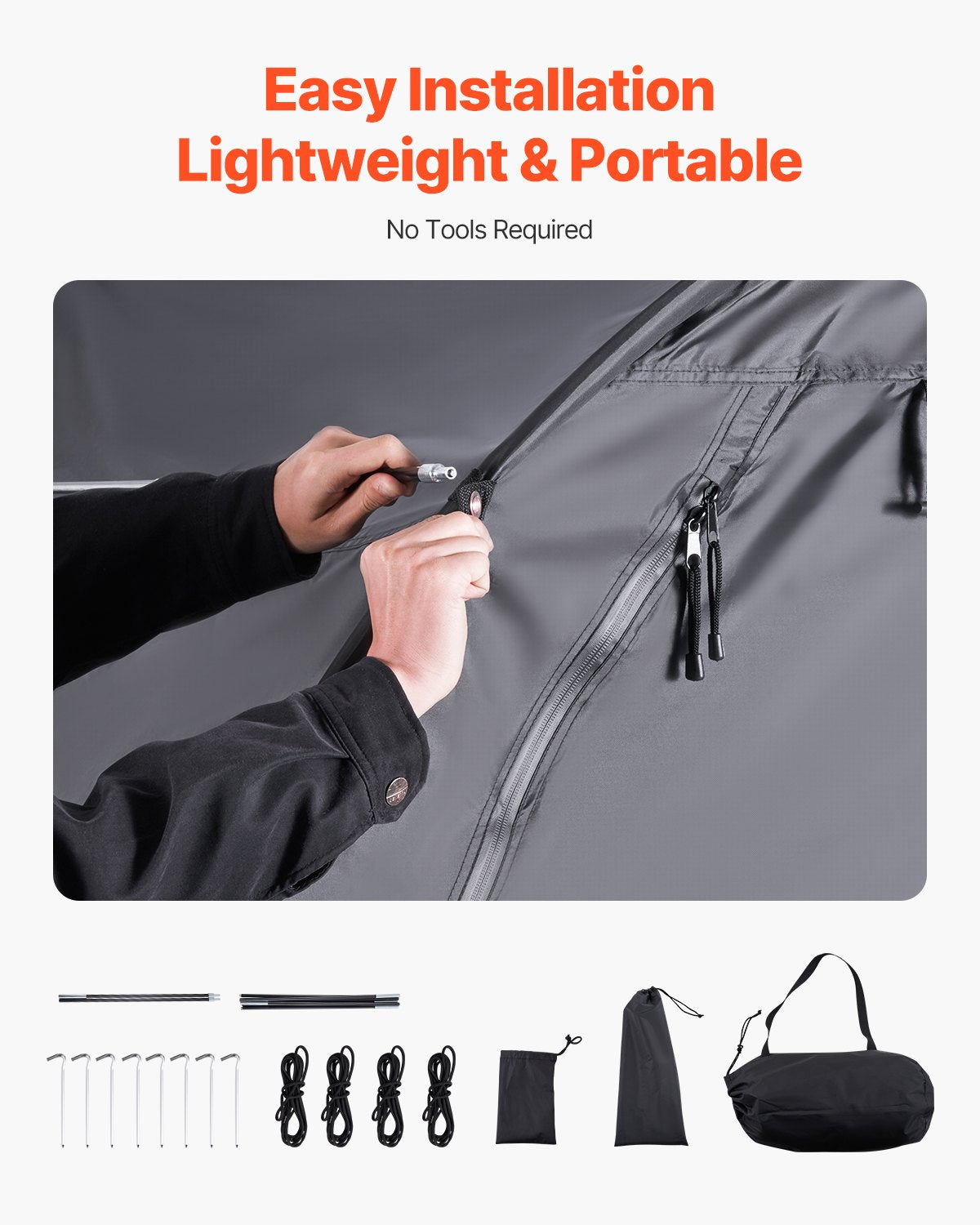 Outdoor-Fahrradaufbewahrungszelt Fächerförmiges wasserdichtes Fahrradzelt für 1 bis 2 Fahrräder