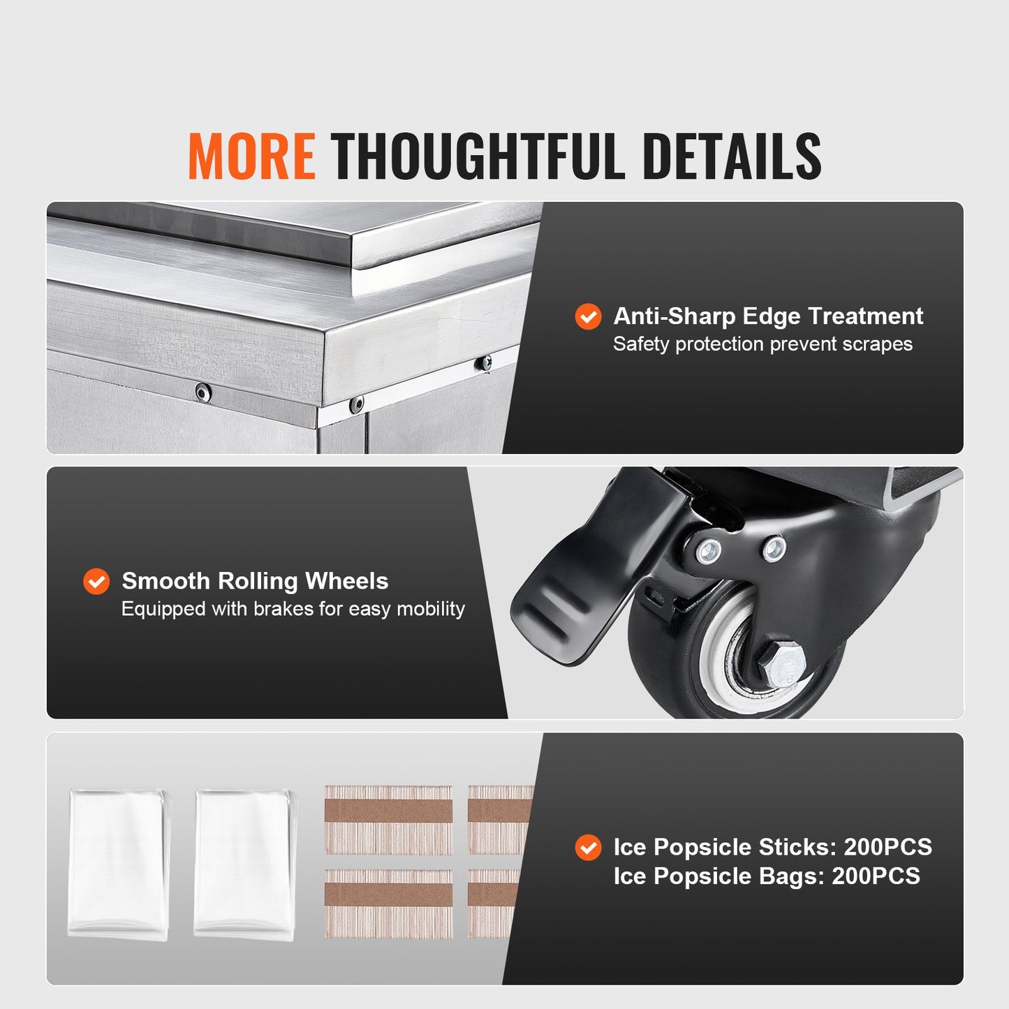 Kommerzielle Eismaschine mit 2 Formen, Set – 52-teilige Eismaschine