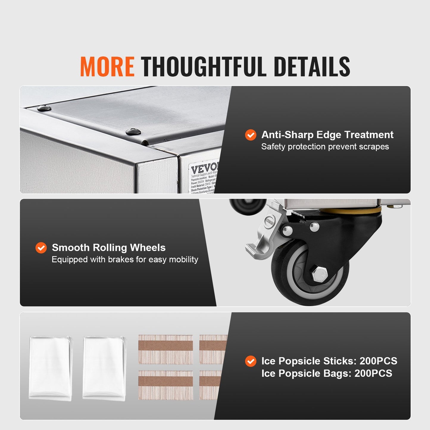 Kommerzielle Eismaschine mit 4 Formen, Set – 120 STS-Eis am Stiel-Maschine