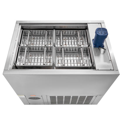 Kommerzielle Eismaschine mit 4 Formen, Set – 120 STS-Eis am Stiel-Maschine