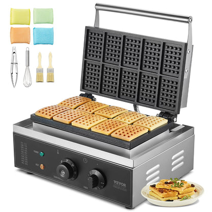10PCS Kommerziellen Waffeleisen Rechteck Waffeleisen 1550W