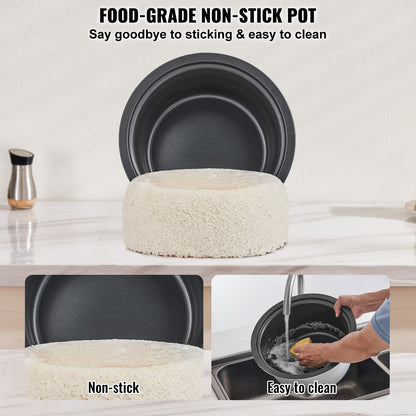 Commercial Rice Cooker 40 Cups Non-stick Pot 8L 24H Keep Warm Restaurant