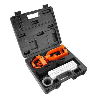 Bohrmaschinen-Einsatzaufsatz, 4 Modellbohrer, Vierkantlochbohrer-Set, Tischbohrer-Set, Einsatz und Gewindeschneidwerkzeug mit 5 Buchsen, für Holzbearbeitungs-Einsatzbohrmaschinen