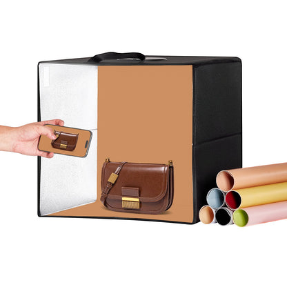 16" x 16" Photo Studio Light Box 3000-5600K 6 dubbelsidiga färgbakgrunder