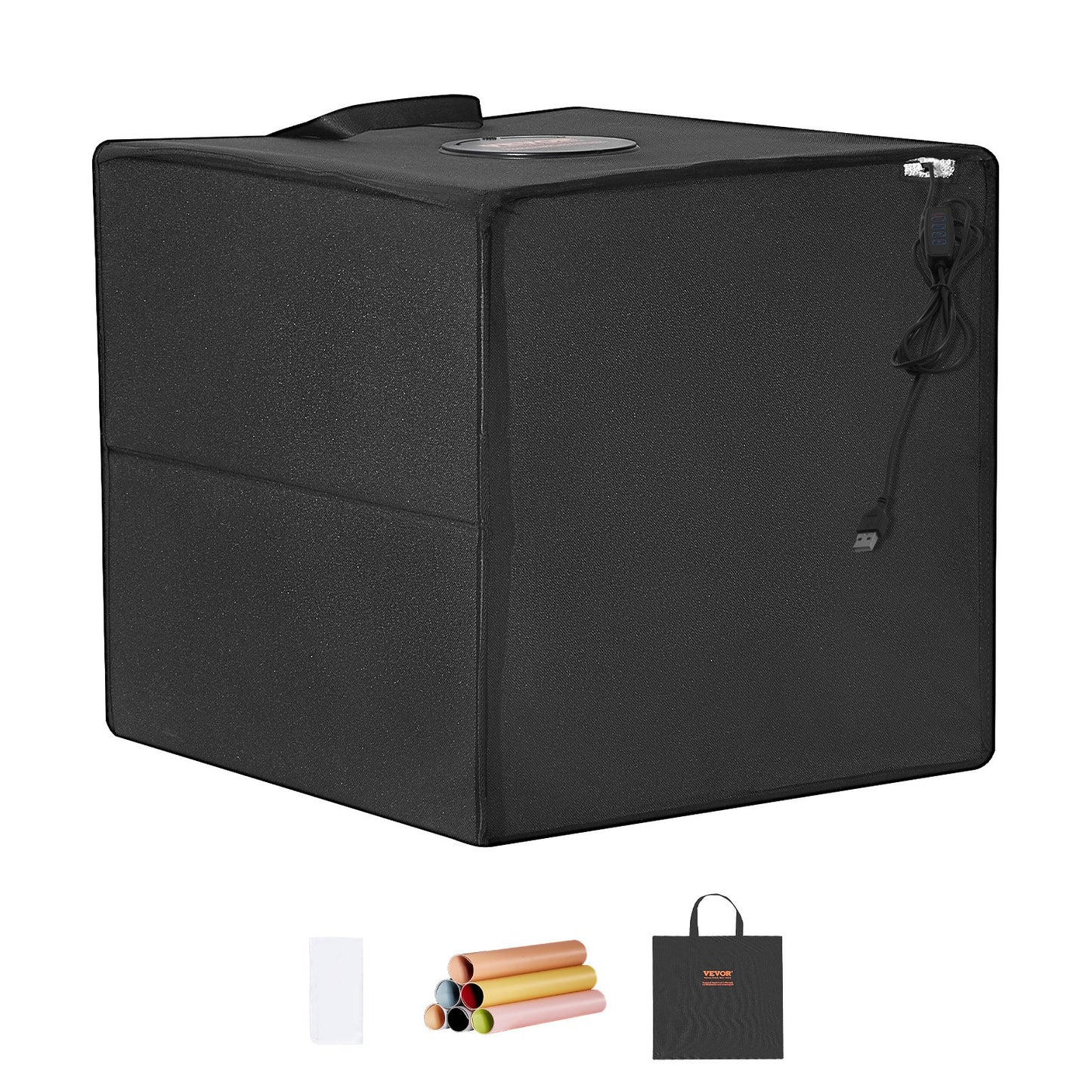 16" x 16" Photo Studio Light Box 3000-5600K 6 dubbelsidiga färgbakgrunder