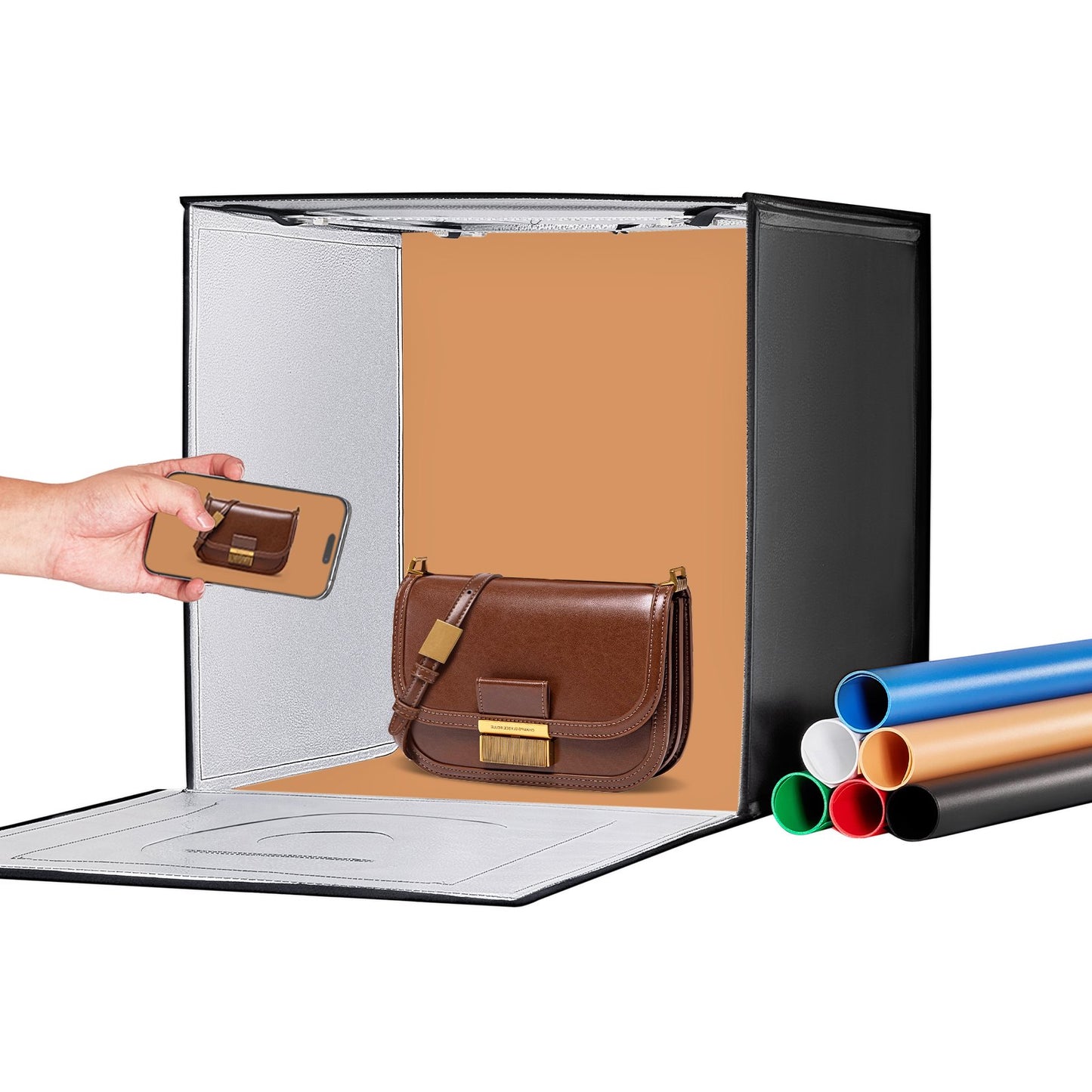 Photo Studio Light Box 20"x20" 3000-5600K Justerbar 3 färgtemperaturer