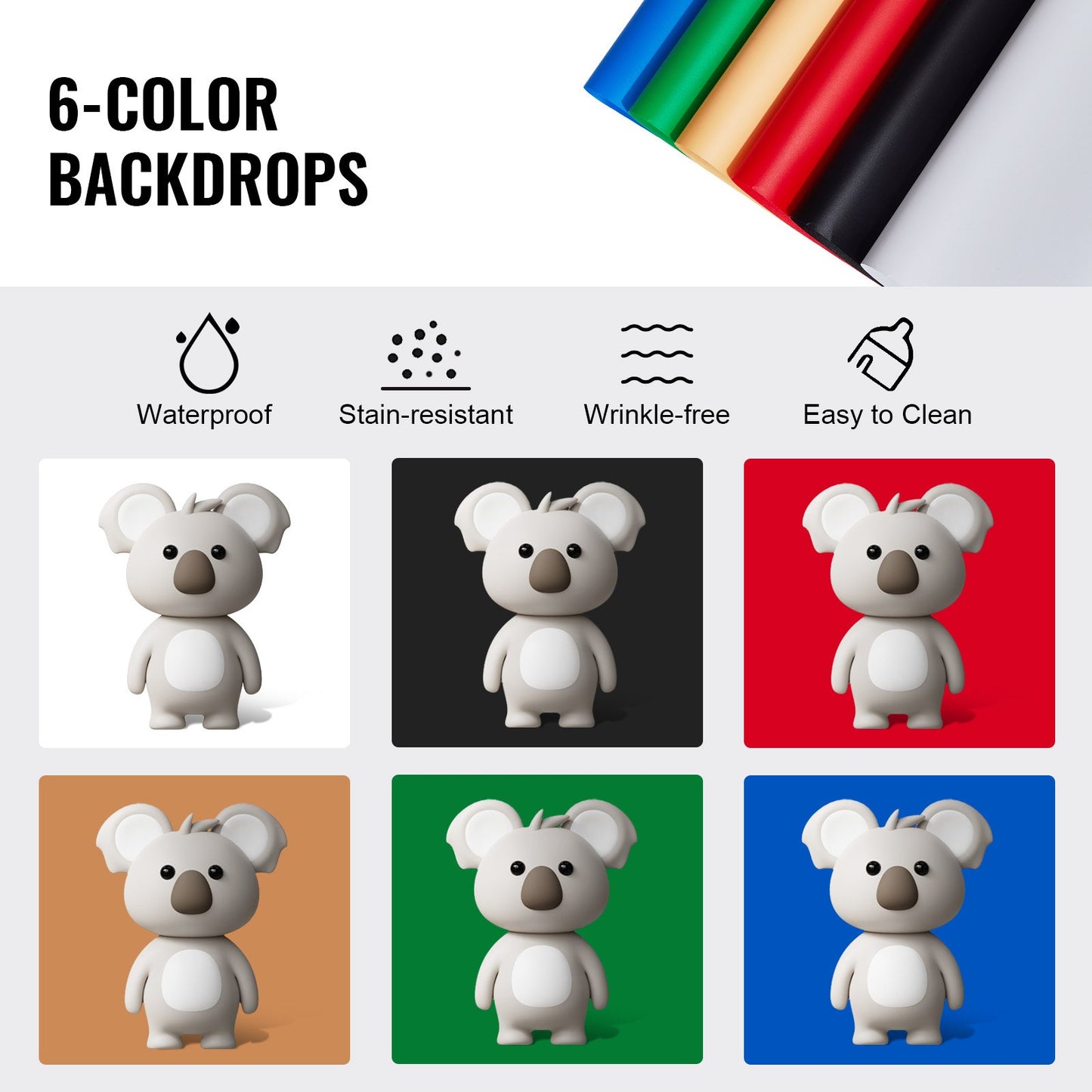 Lichtbox für Fotostudio, 61 x 61 cm, 3000–5600 K, 3 einstellbare Farbtemperaturen