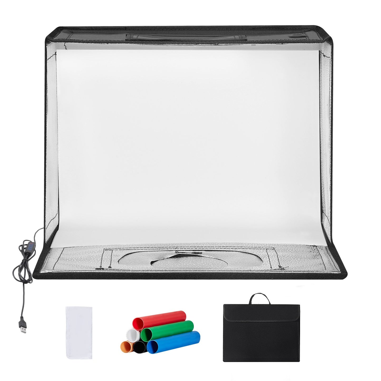 Photo Studio Light Box 12"x12" 3000-5600K Justerbar 3 färgtemperaturer