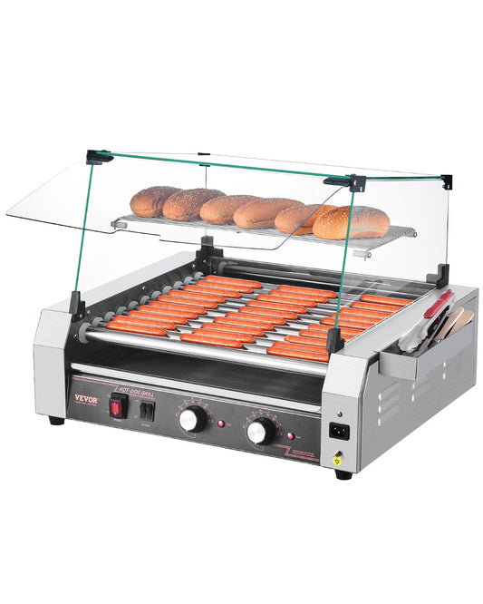 Elektrische 30 Hot Dog 11 Roller Kommerziellen Grill Herd Maschine 2200W