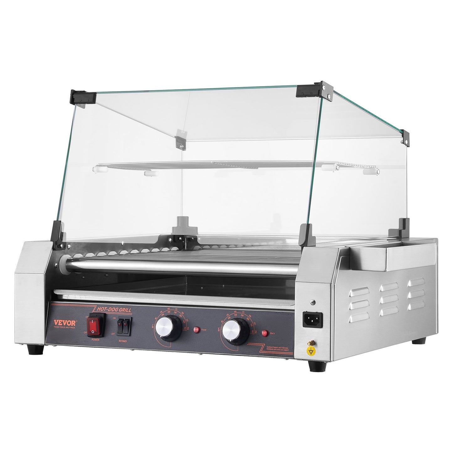 Elektrische 30 Hot Dog 11 Roller Kommerziellen Grill Herd Maschine 2200W