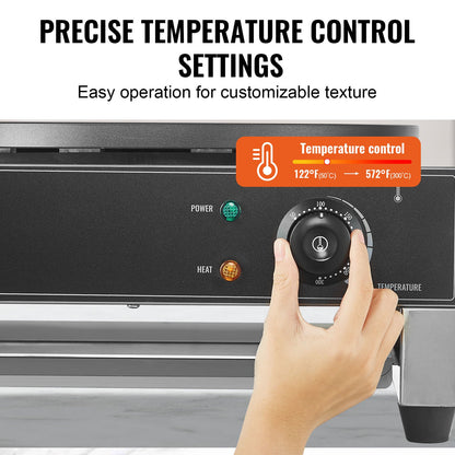 16 zoll Elektrische Crêpe Maker Kommerziellen Crêpe Maschine 1700W