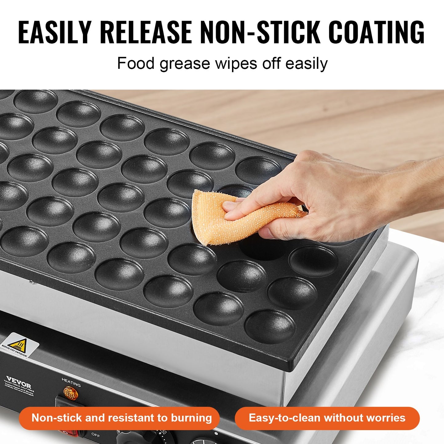 50PCS 43mm Mini Dutch Pancake Maker Commercial Dorayaki Baker 1700W