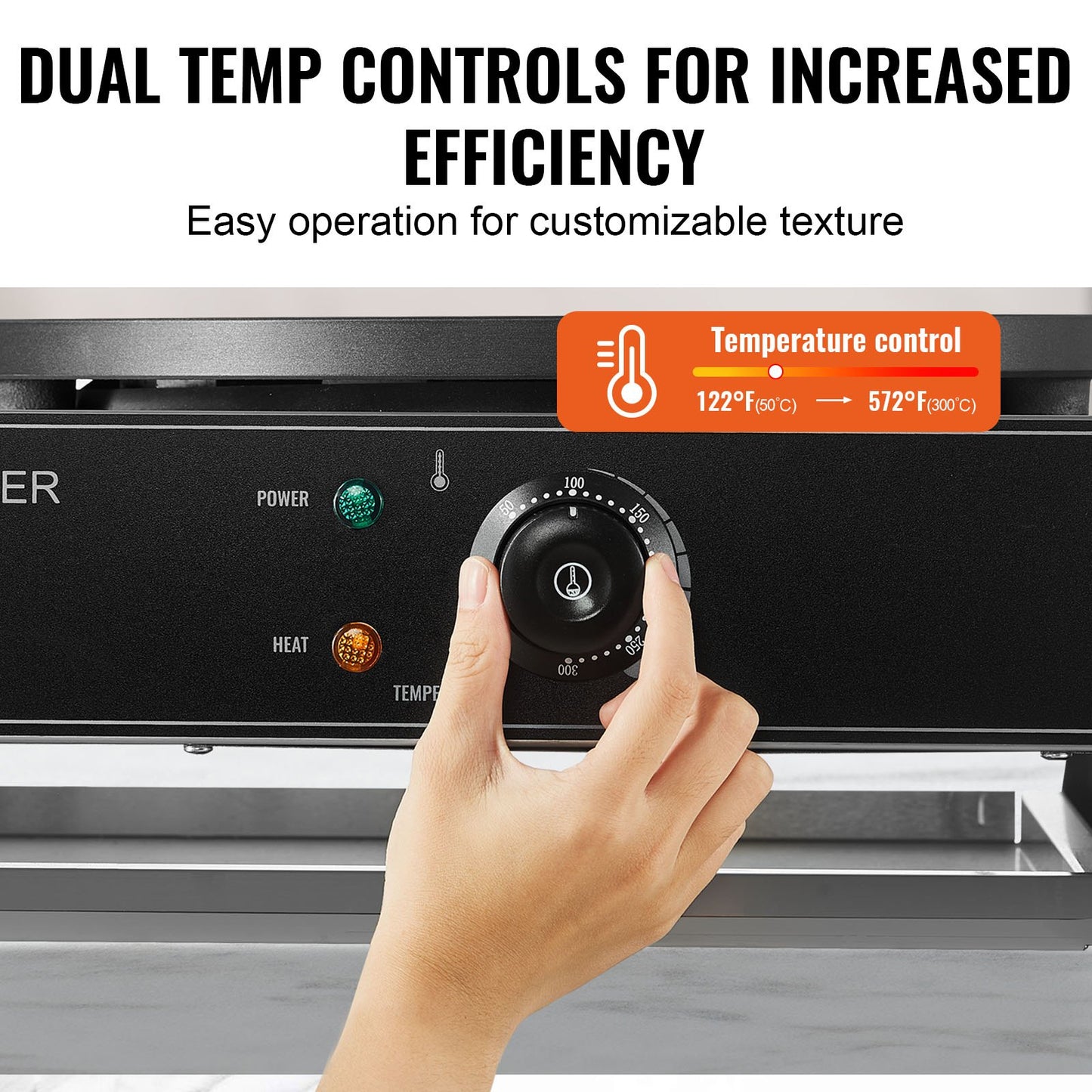 16 zoll Elektrische Crêpe Maker Kommerziellen Crêpe Maschine 6000W Doppel Kopf