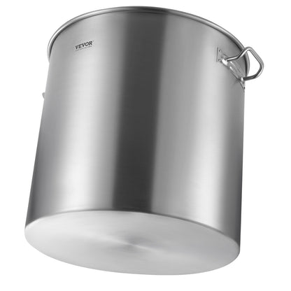 100QT Edelstahl Suppentopf Kochen Küche Sauce Topf mit Korb Deckel