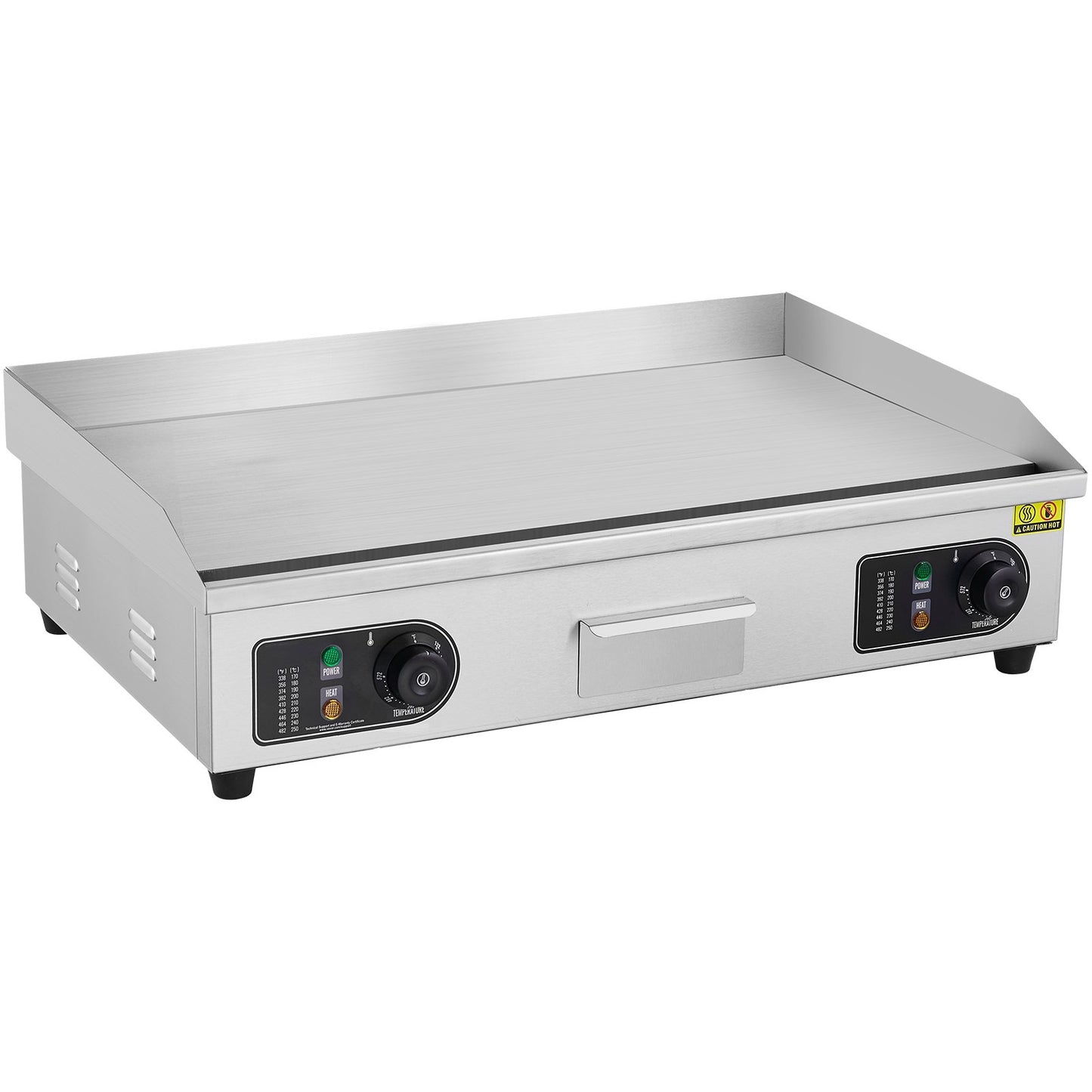 Commercial Electric Grill 4400W Countertop Flat Grill 122℉-572℉