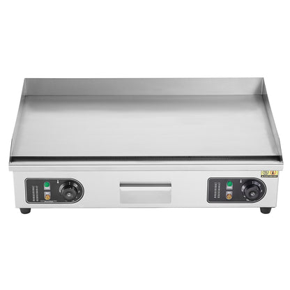 Commercial Electric Grill 4400W Countertop Flat Grill 122℉-572℉