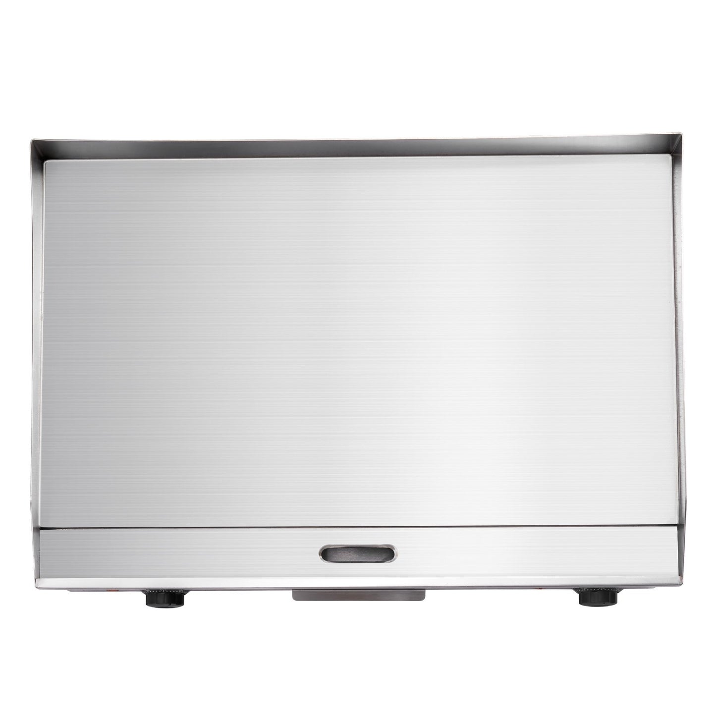 Commercial Electric Griddle, 25.79 x 15.75 inch, 2800W, 122-570°F Adjustable Temp Control, Stainless Steel Body, Full Flat, with 2 Spatulas, 2 Brushes, and 4 Foot Pads, for Steak, Pancake