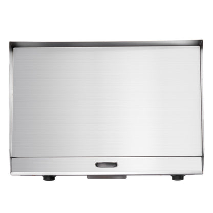 Commercial Electric Griddle, 25.79 x 15.75 inch, 2800W, 122-570°F Adjustable Temp Control, Stainless Steel Body, Full Flat, with 2 Spatulas, 2 Brushes, and 4 Foot Pads, for Steak, Pancake