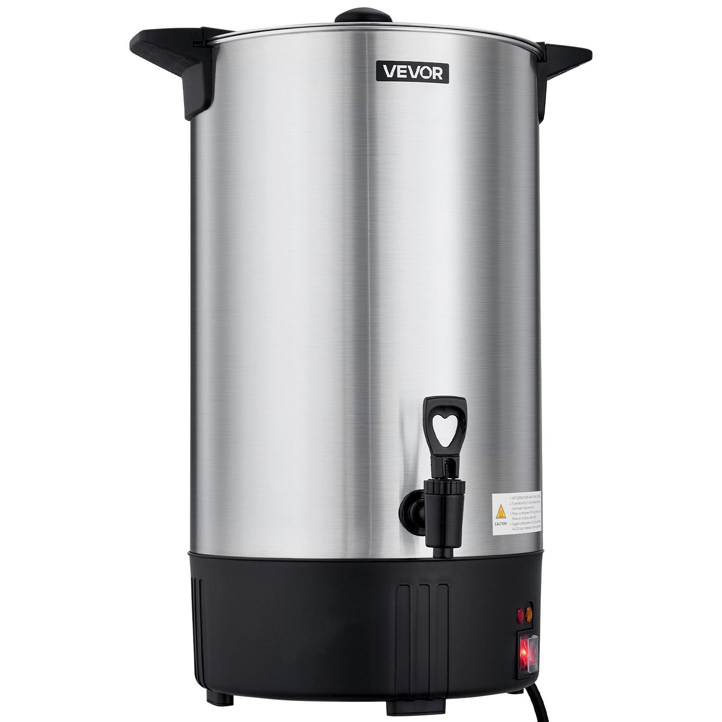 Commercial Coffee Urn, 100 Cup 15 L Hot Beverage Dispenser with Dripless Faucet, Quick-Brewing Stainless Steel Large Commercial Coffee Maker, for Catering, Business, Party, Church & Restaurant