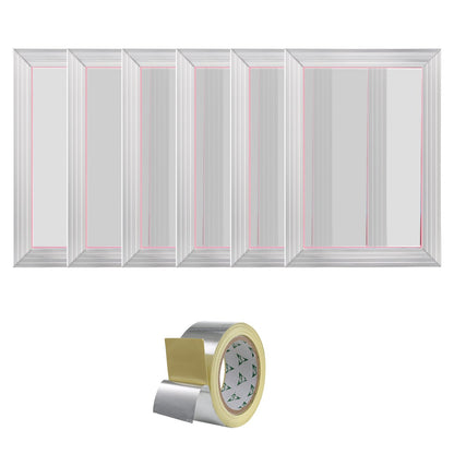 Siebdruck-Set, Siebdruckrahmen, 25,4 x 35,6 cm, 156 Maschen, 6-teilig