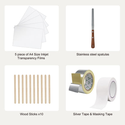 Screen Printing Kit Silk Screentrycksramar 8x10/10x14in 110 Mesh 2st