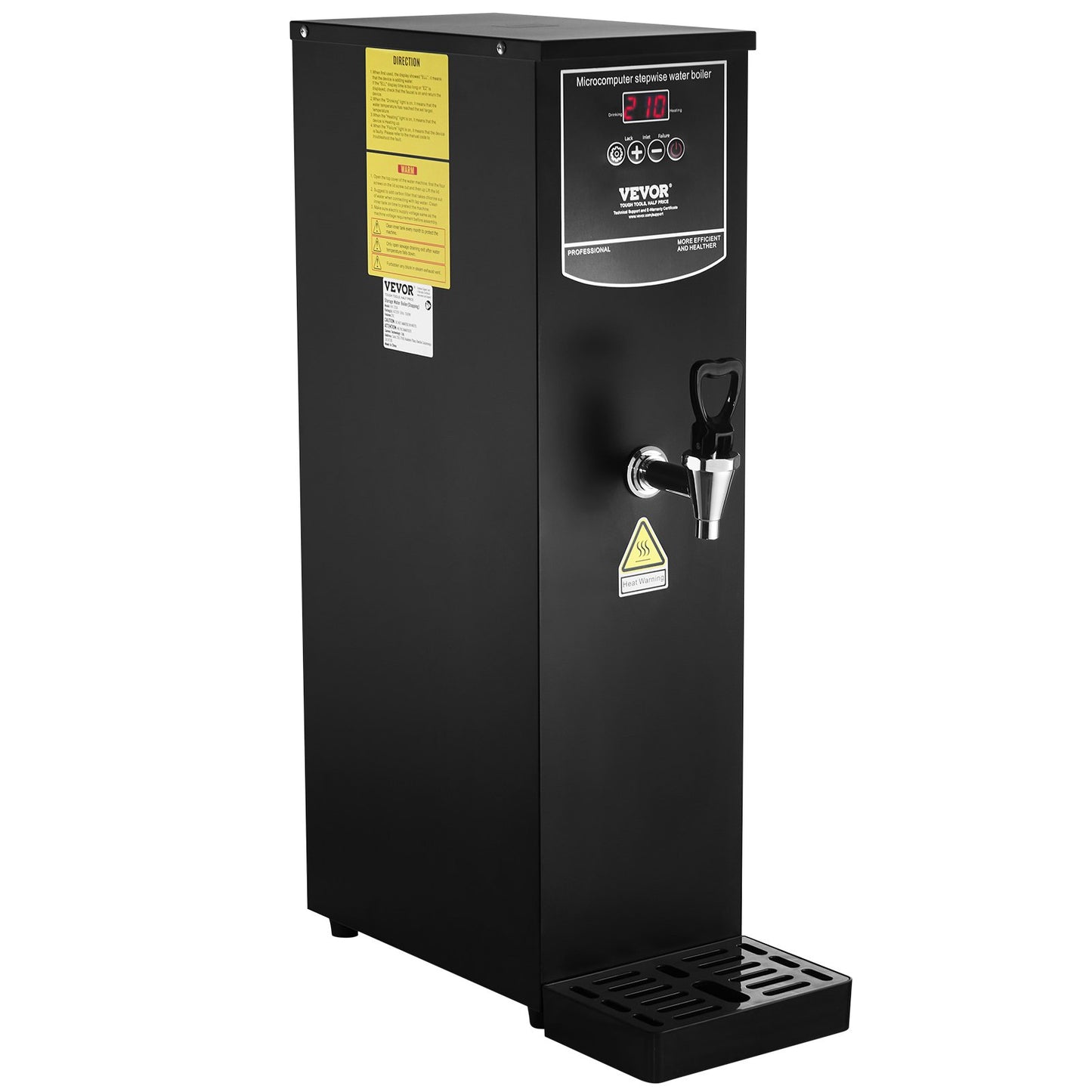 20L Kommersiell vattenpanna Elektrisk varmvattendispenser Rostfritt stål