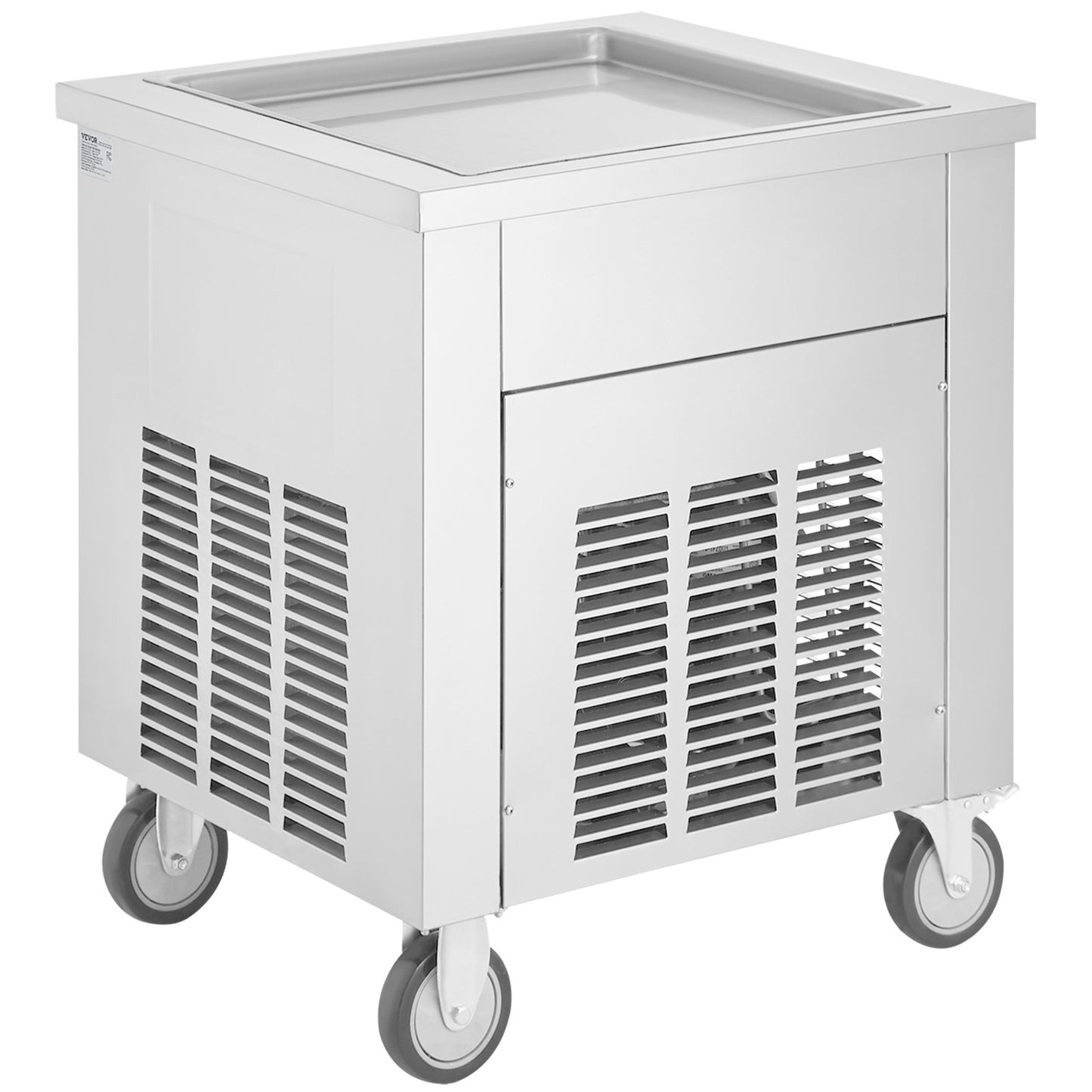 Maschine für frittierte Eisrollen, gerollte Eismaschine, 19,7 x 19,7 Zoll Pfanne