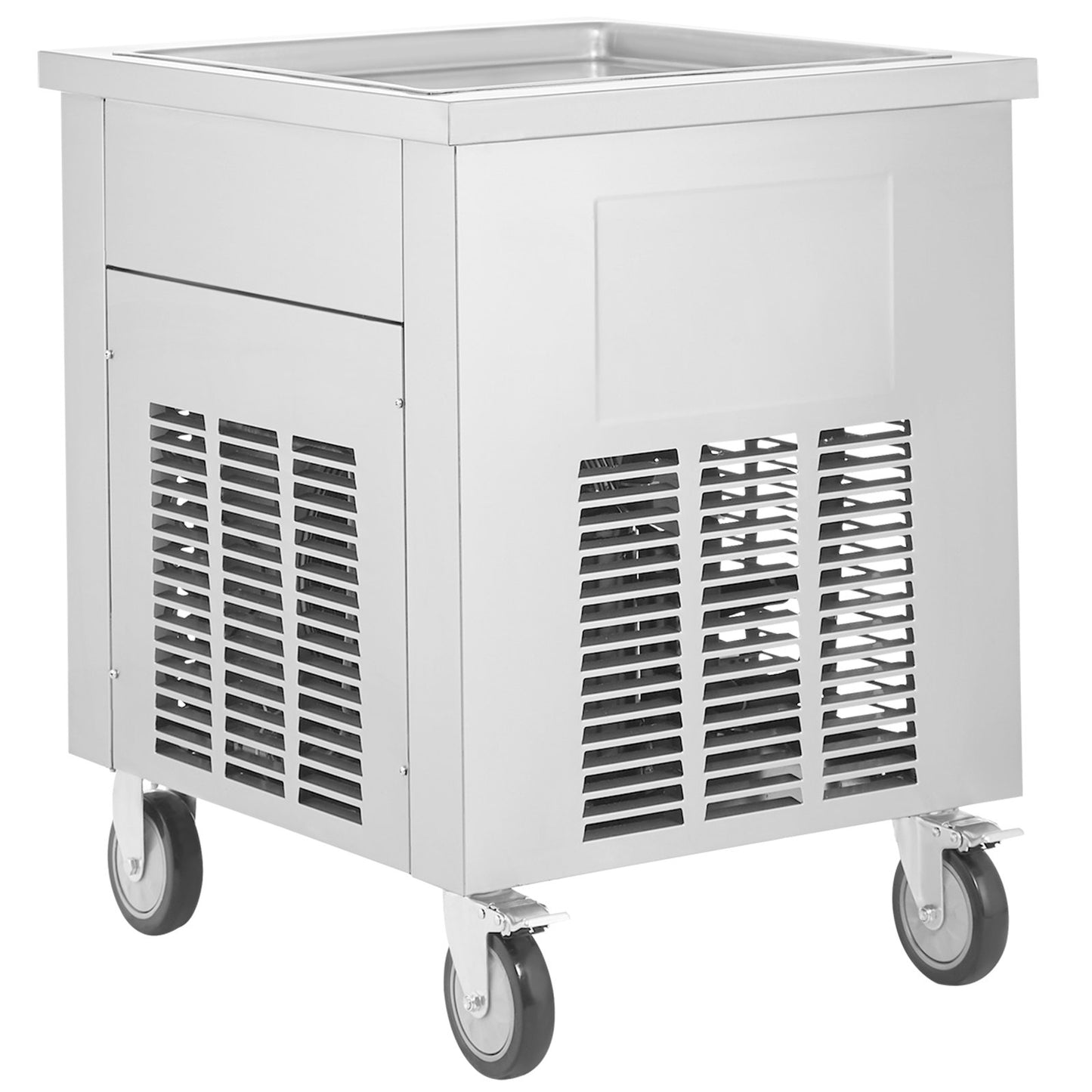 Maschine für frittierte Eisrollen, gerollte Eismaschine, 19,7 x 19,7 Zoll Pfanne