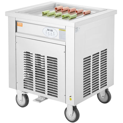 Maschine für frittierte Eisrollen, gerollte Eismaschine, 19,7 x 19,7 Zoll Pfanne