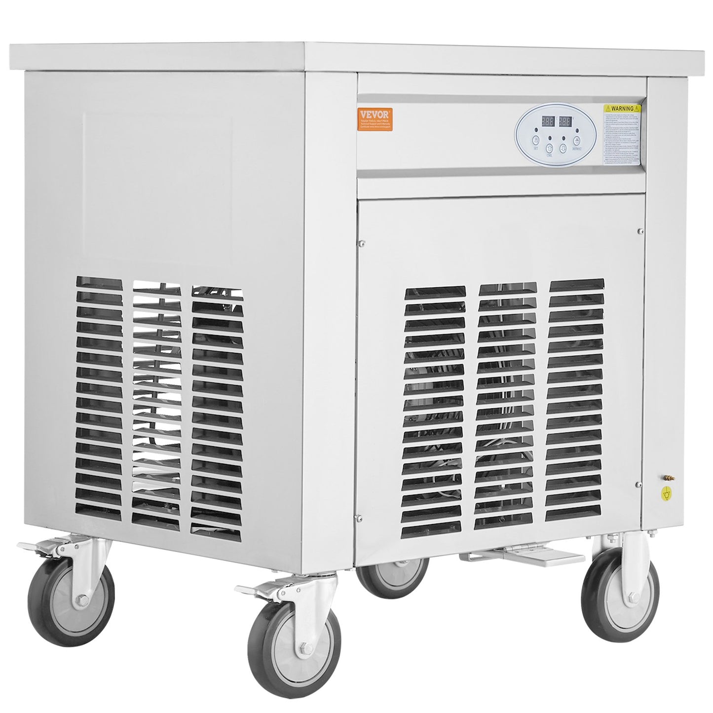 Maschine für frittierte Eisrollen, gerollte Eismaschine, 19,7 x 19,7 Zoll Pfanne