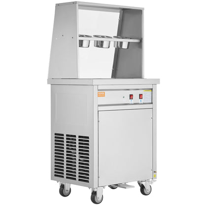 Maschine für frittierte Eisrollen, gerollte Eismaschine, 35,4 x 35,4 cm Pfanne