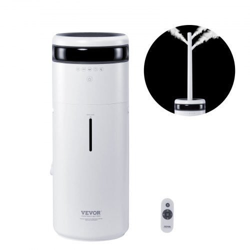 Humidifier for Home Large Room, Commercial Humidifier for Whole House 1291.7 sq ft, 16L Water Tank & Night Light & 12h Timer & Auto Shut-Off , Greenhouse, Commercial Branch Tube w/ 360° Nozzle