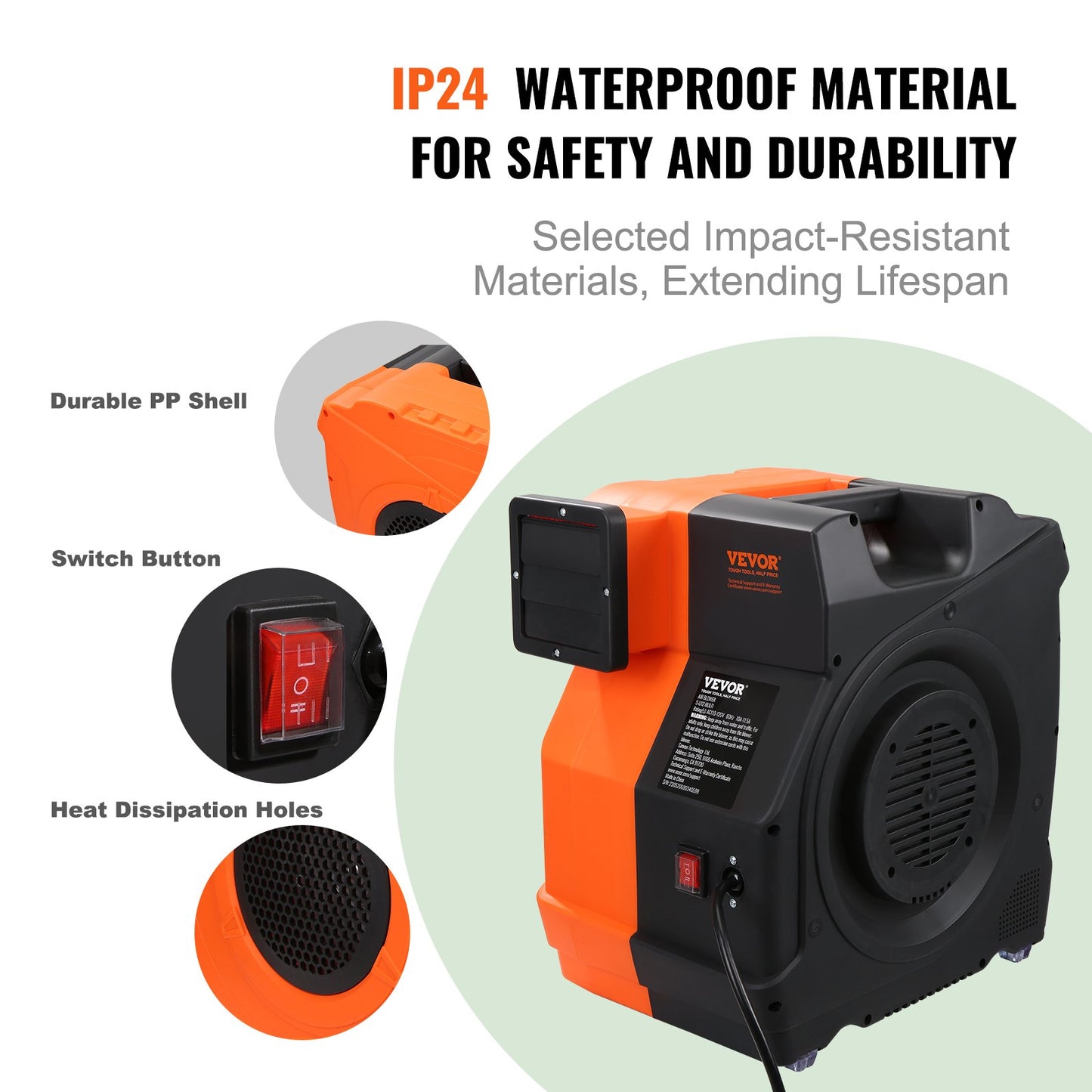 Inflatable Blower, 1500W, 2 & 2.1 HP Bounce House Blower, Pump Commercial Air Blower for Inflatables, 3100 RPM Bouncy Castle Electric Fan Perfect for Bounce House, Tested to UL Standards