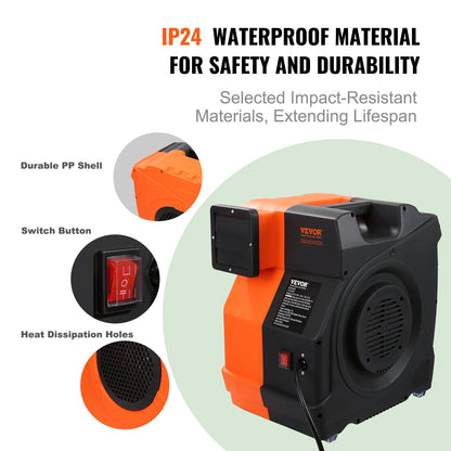 Inflatable Blower, 1500W, 2 & 2.1 HP Bounce House Blower, Pump Commercial Air Blower for Inflatables, 3100 RPM Bouncy Castle Electric Fan Perfect for Bounce House, Tested to UL Standards