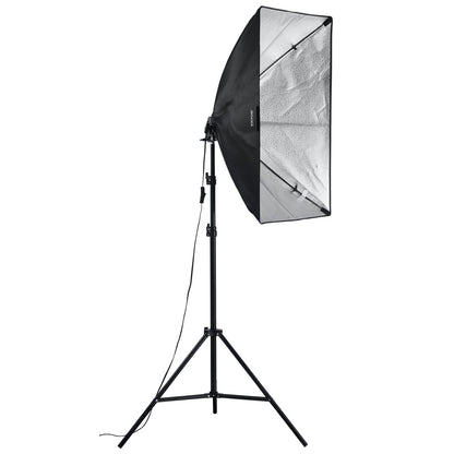 Softbox-Beleuchtungsset 20 Zoll x 28 Zoll 30 W 5500 K LED-Leuchten Verstellbarer Ständer