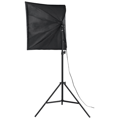 Softbox-Beleuchtungsset 24 x 24 Zoll, 30 W, 5500 K, LED-Leuchten, verstellbarer Ständer