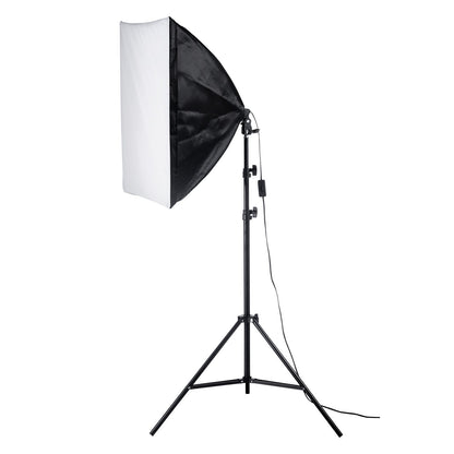 Softbox-Beleuchtungsset 24 x 24 Zoll, 30 W, 5500 K, LED-Leuchten, verstellbarer Ständer