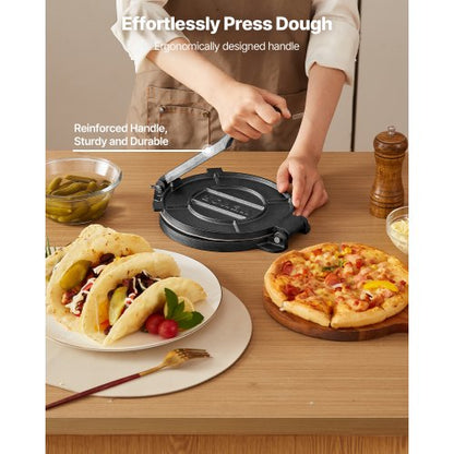 8 inch tortilla press chapati machine roti dough maker heavy duty cast iron
