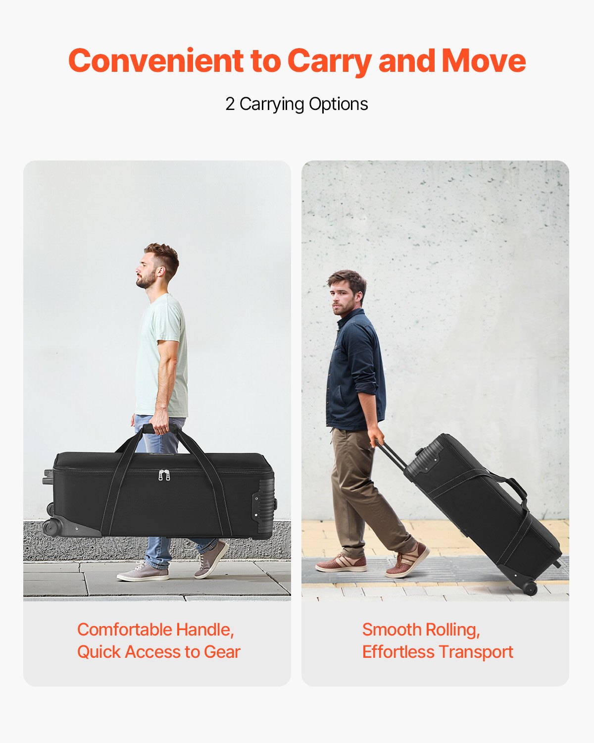 Studio Equipment Trolley Case 35,83 x 11,81 x 14 i rullande kameraväska