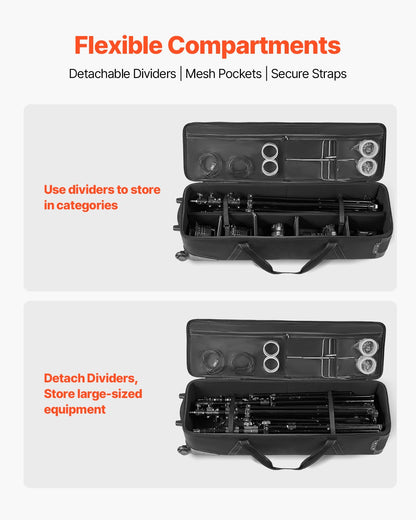 Studio Equipment Trolley Case 46,46 x 14,57 x 11,81 i rullande kameraväska