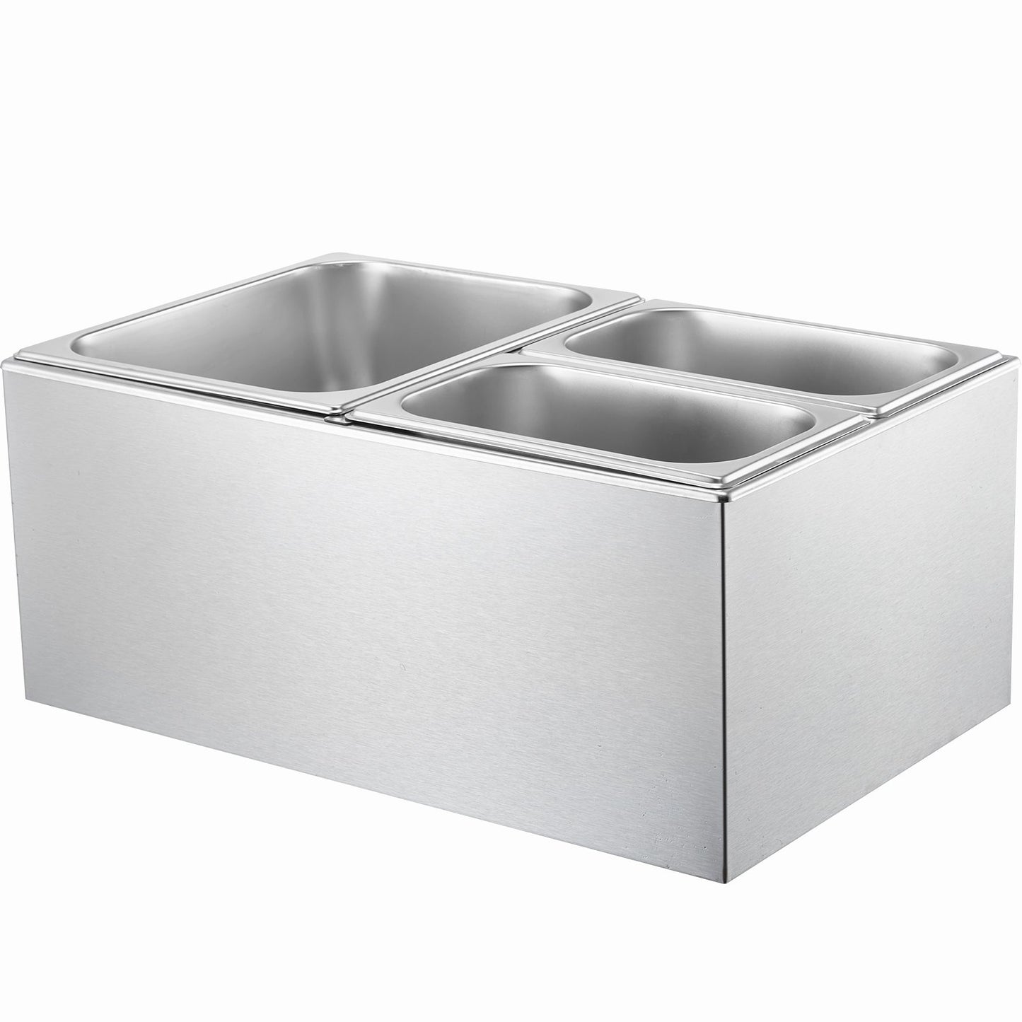 Commercial Electric Food Warmer 3-Pan Countertop Buffet 16L Bain Marie