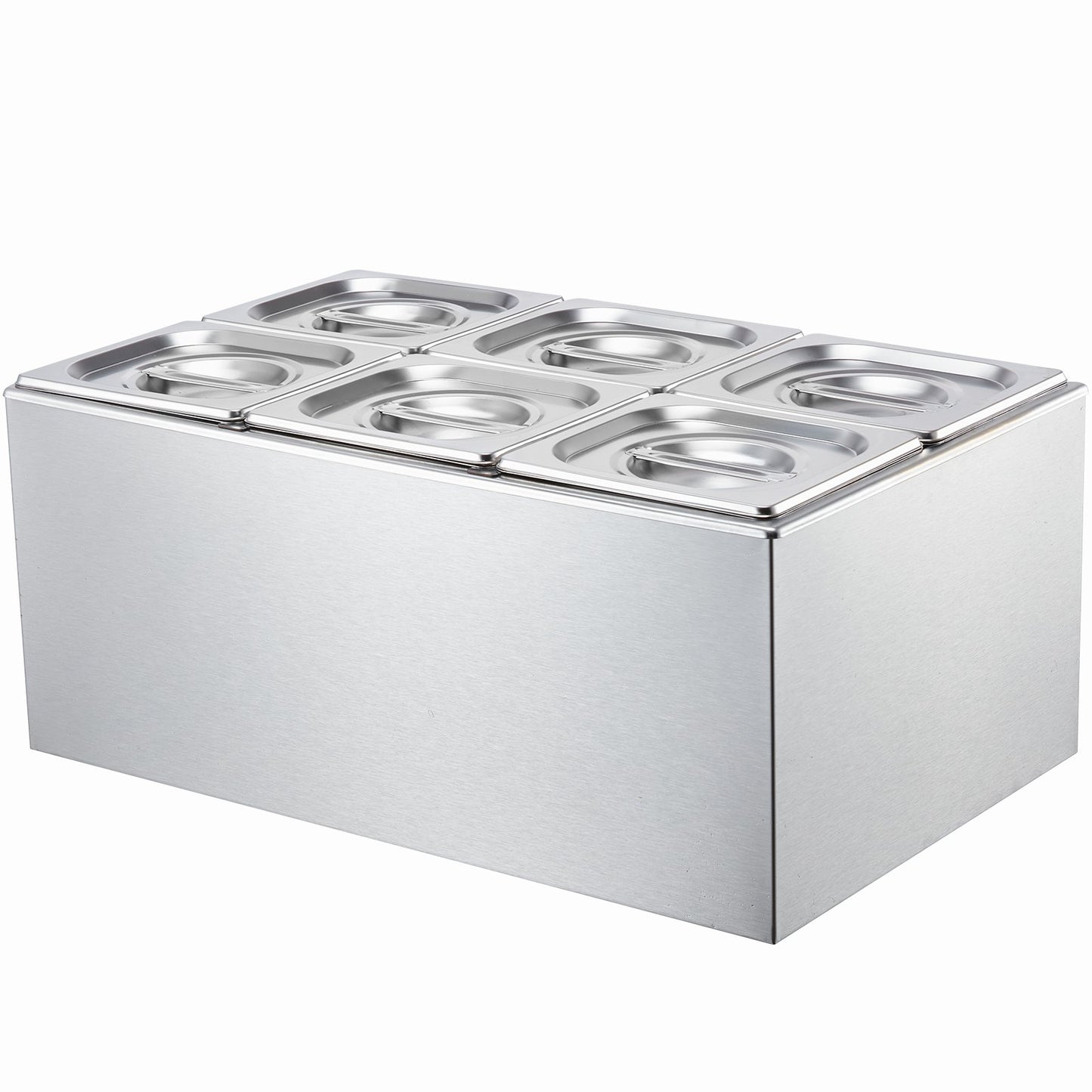 Commercial Electric Food Warmer 6 Pan Counter Buffet 13.5L Bain Marie