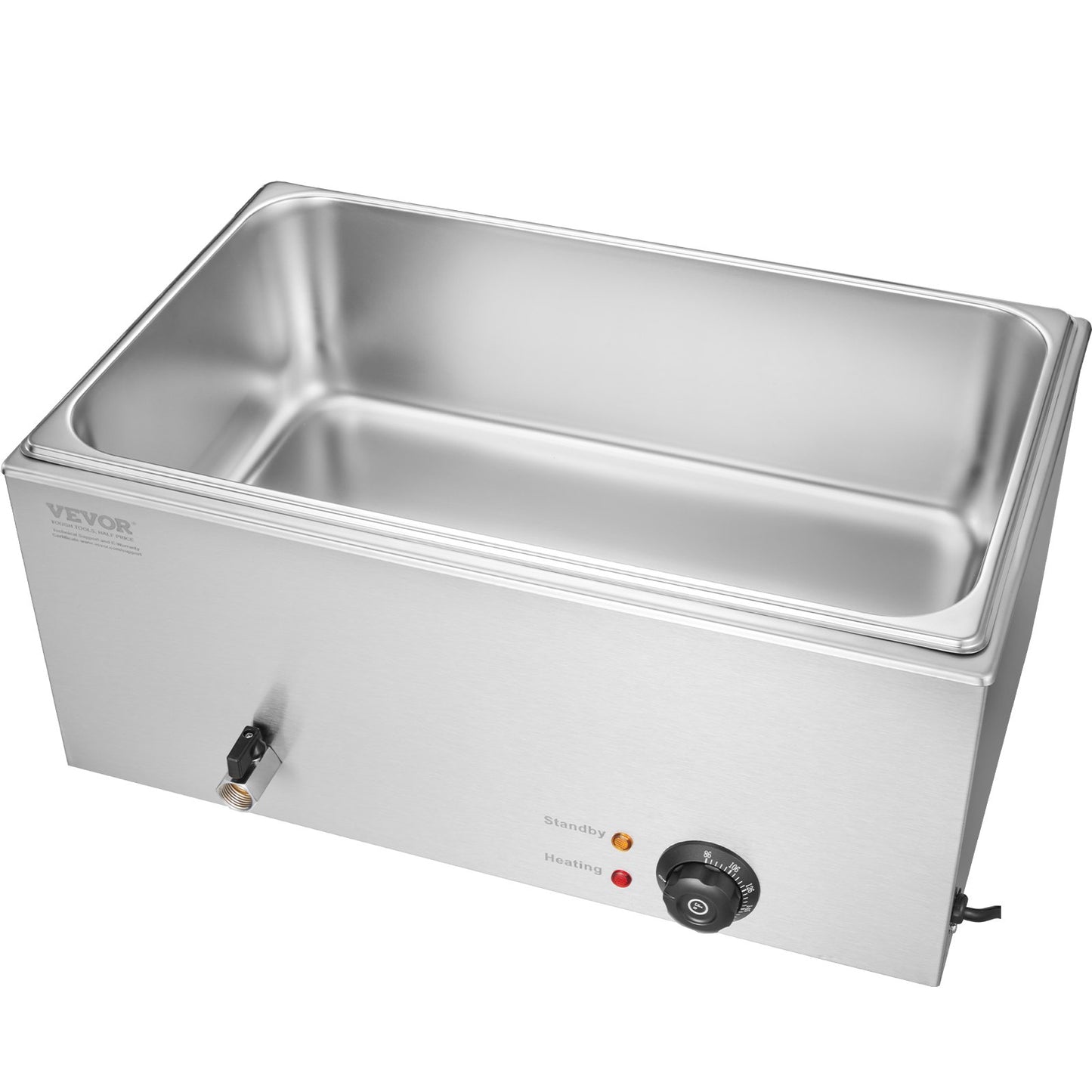 Commercial Electric Food Warmer Countertop Buffet 1*19Qt Pan Bain Marie