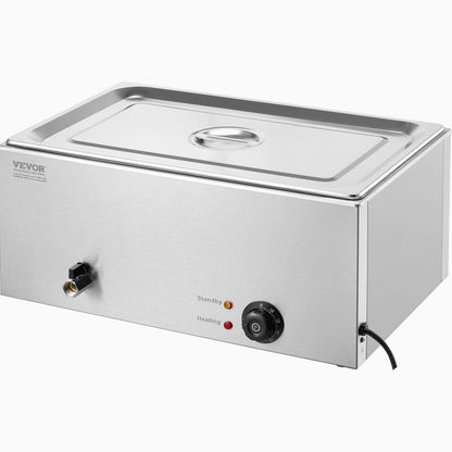 Commercial Electric Food Warmer Countertop Buffet 1*19Qt Pan Bain Marie