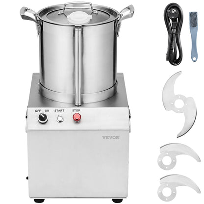 Food Processor &amp; Vegetable Chopper 10L Food Grade Stainless Steel Mixer
