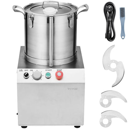 Food Processor &amp; Vegetable Chopper 15L Food Grade Stainless Steel Mixer