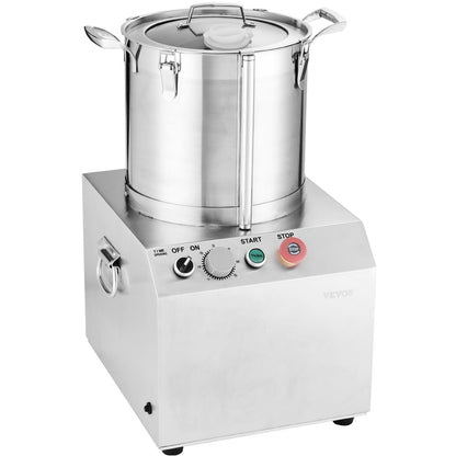 Food Processor &amp; Vegetable Chopper 15L Food Grade Stainless Steel Mixer